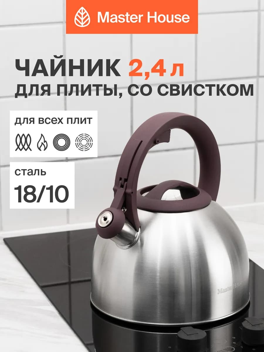 Чайник со свистком для плиты 2,4 л