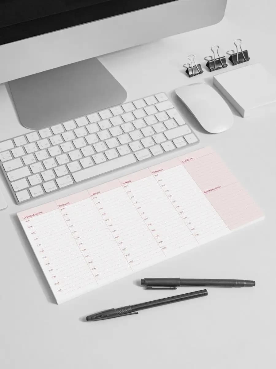 Настольный планер на неделю недатированный отрывной