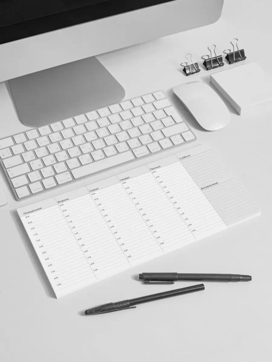 Настольный планер на неделю недатированный отрывной