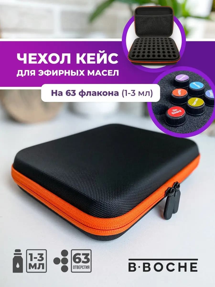 Органайзер для эфирных масел 63 секции 1-3 мл
