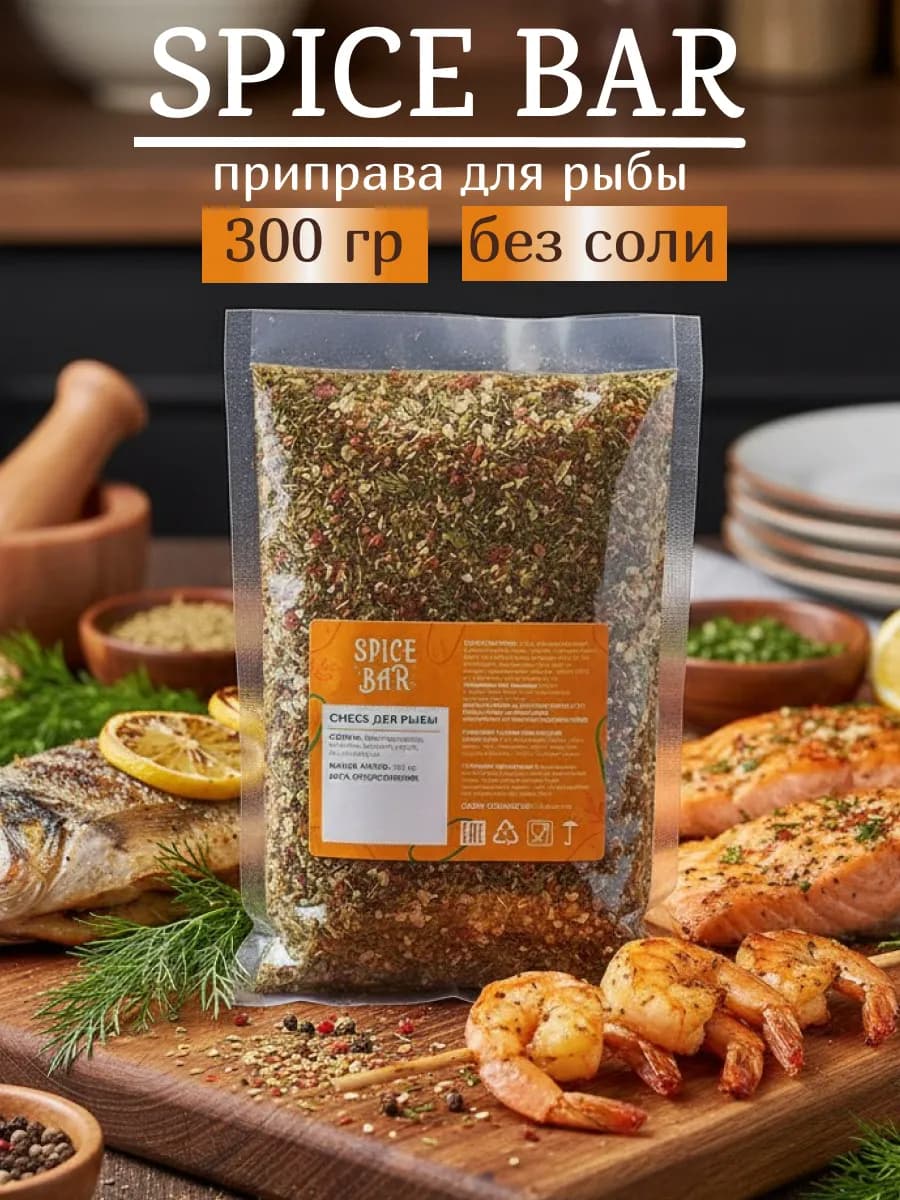 Приправа для рыбы без соли 300 г