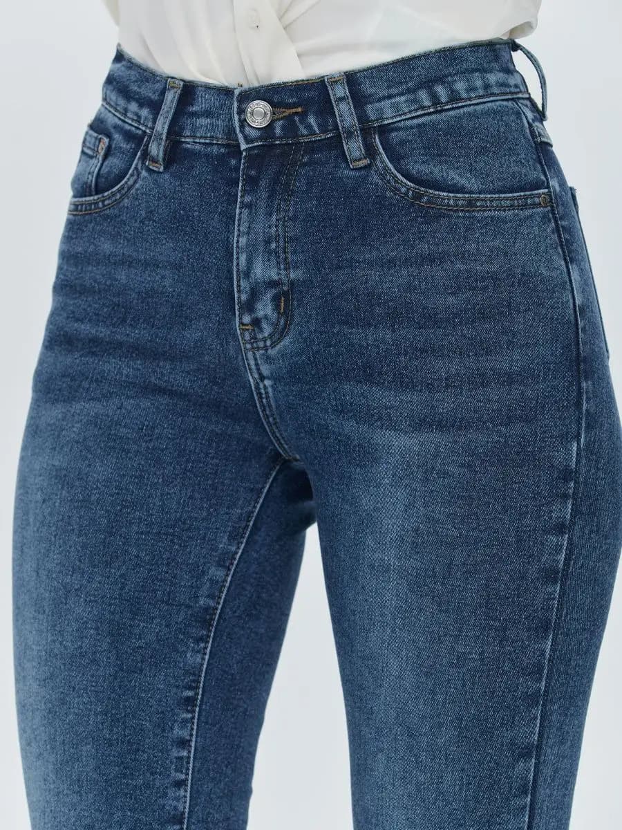 Джинсы прямые классические стрейч