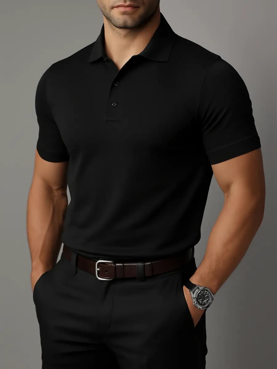 Футболка поло с коротким рукавом