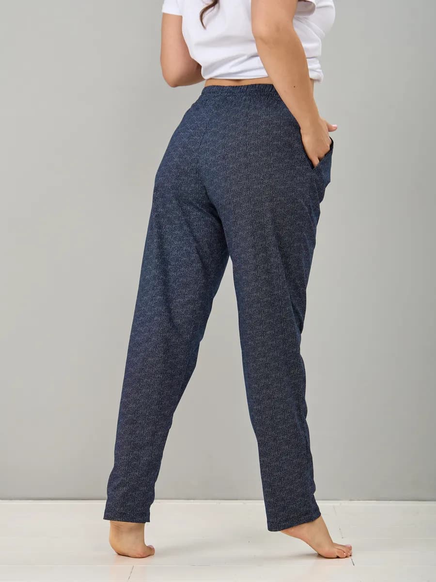 Брюки трикотажные домашние на резинке хлопок большие размеры