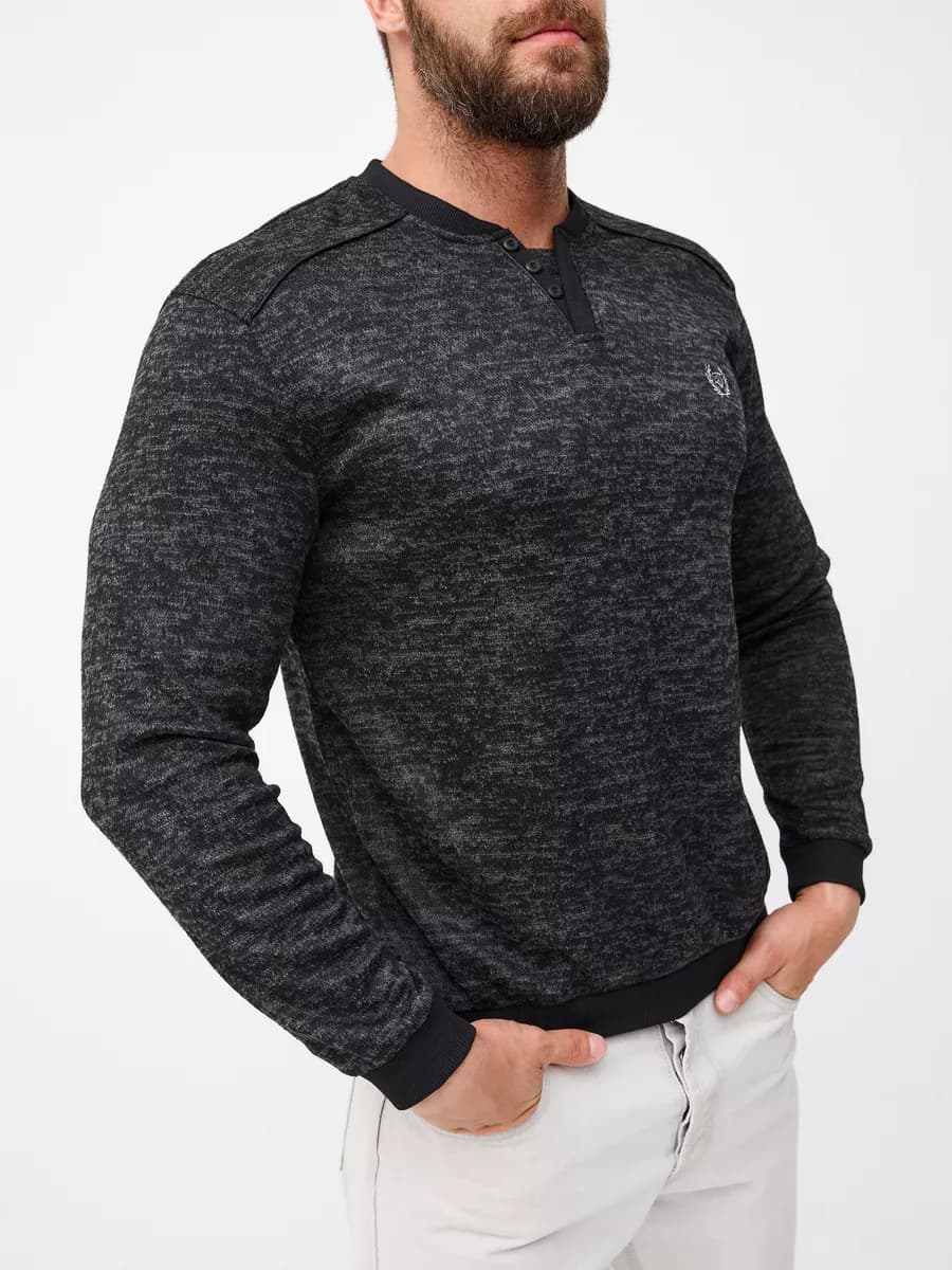 Джемпер мужской кофта свитер с длинным рукавом - фото 1