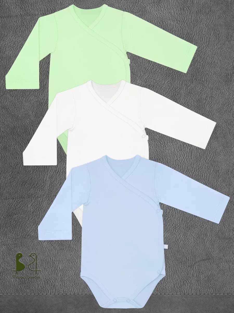 Боди с длинным рукавом набор 3 штуки