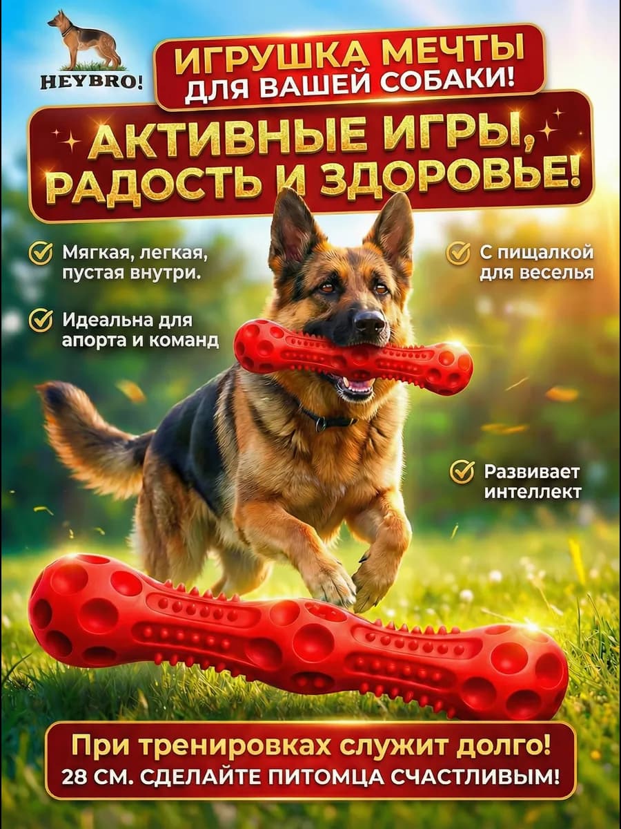 Игрушка для собак с пищалкой