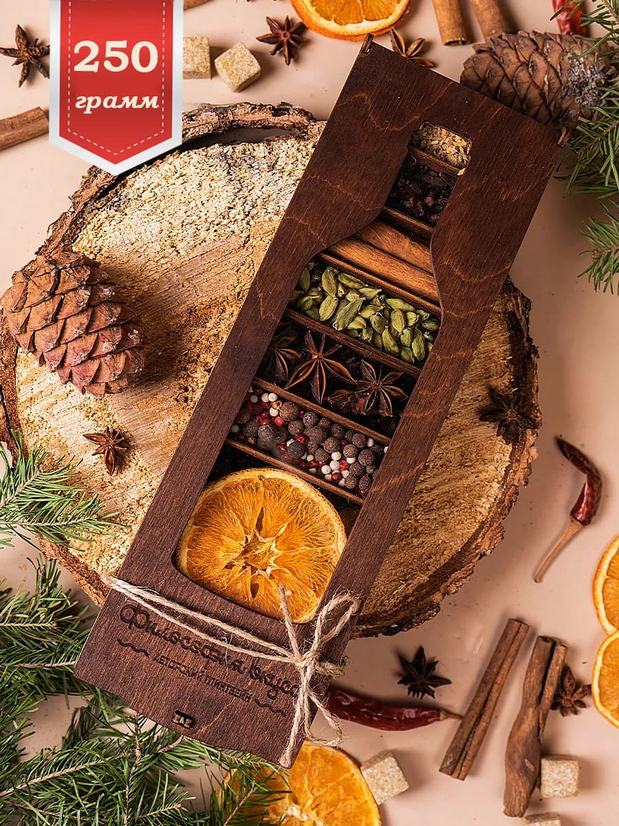 Набор для глинтвейна в подарок на Новый год