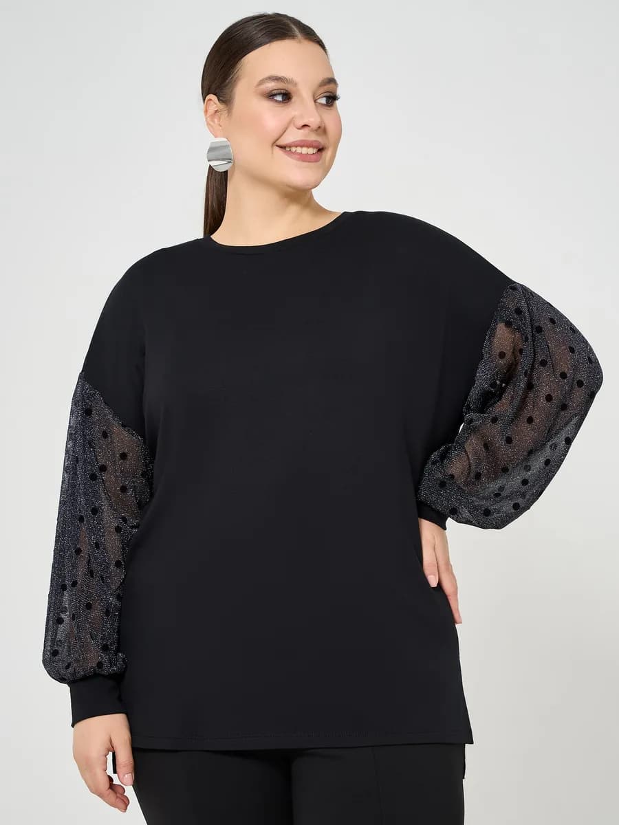 Джемпер нарядный праздничный большой размер