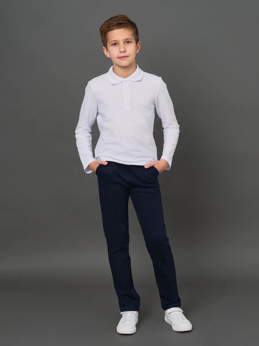 Брюки трикотажные школьные - фото 1