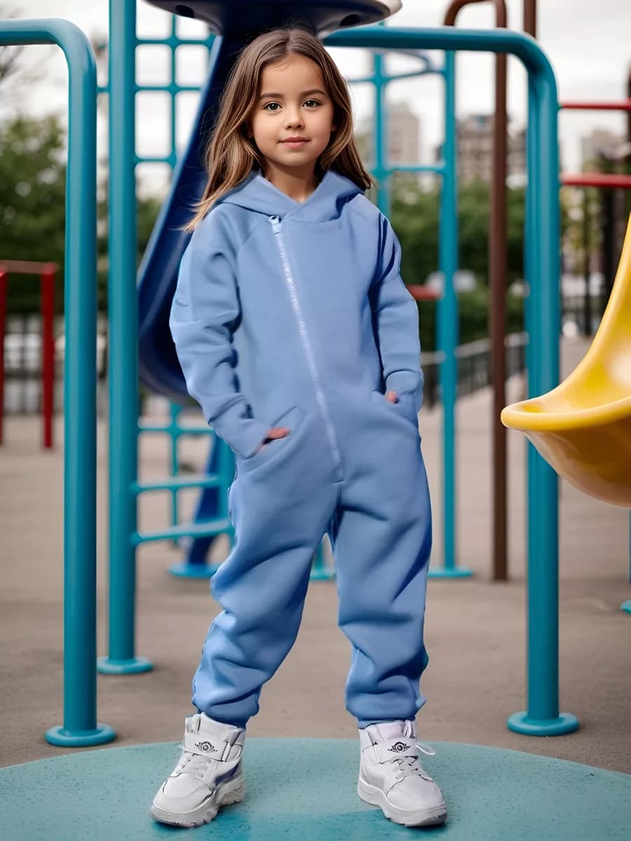 Комбинезон с начесом осенний детский