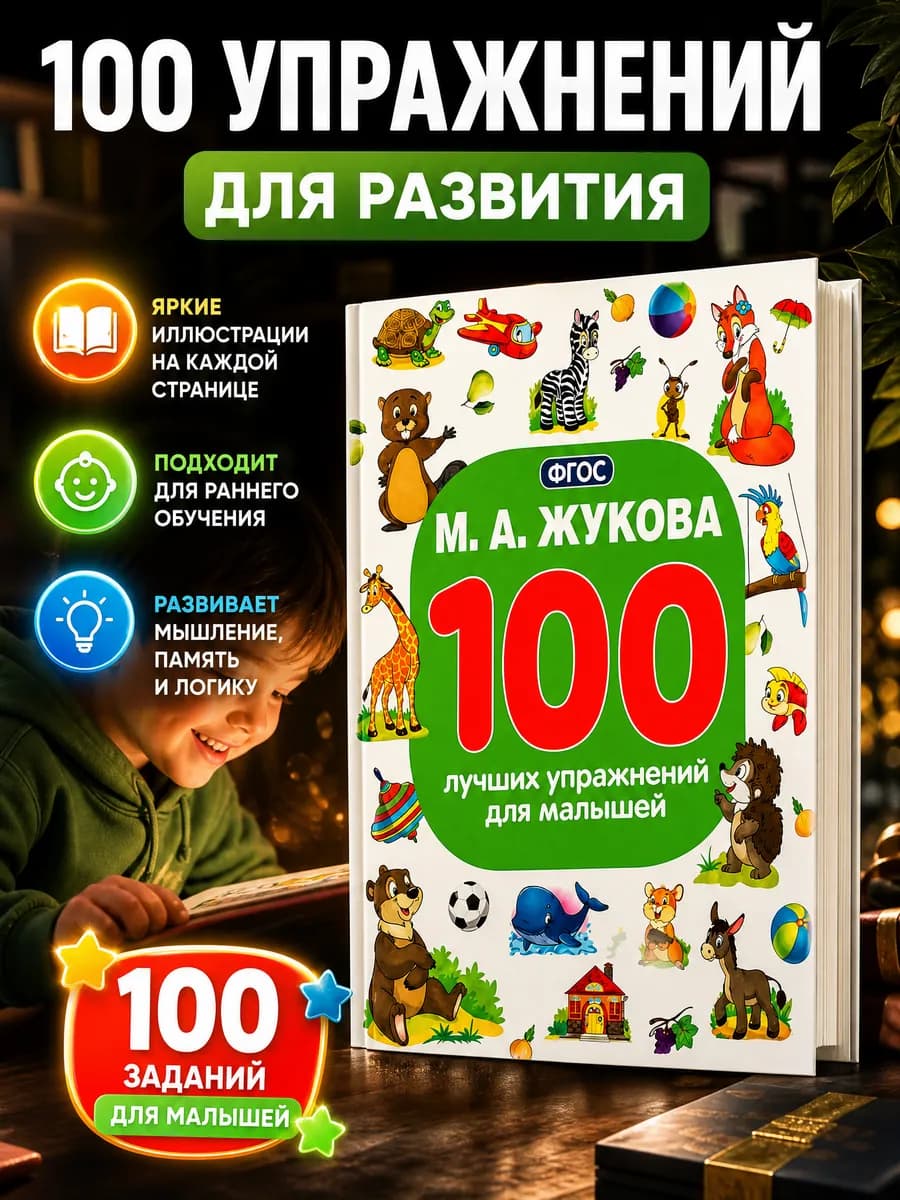 Книга развивающая для малышей