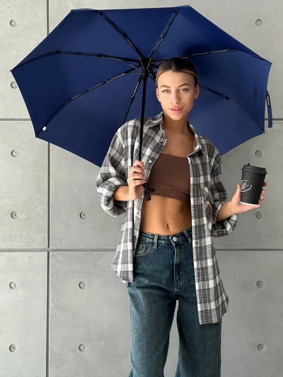 Зонт автомат антиветер компактный легкий