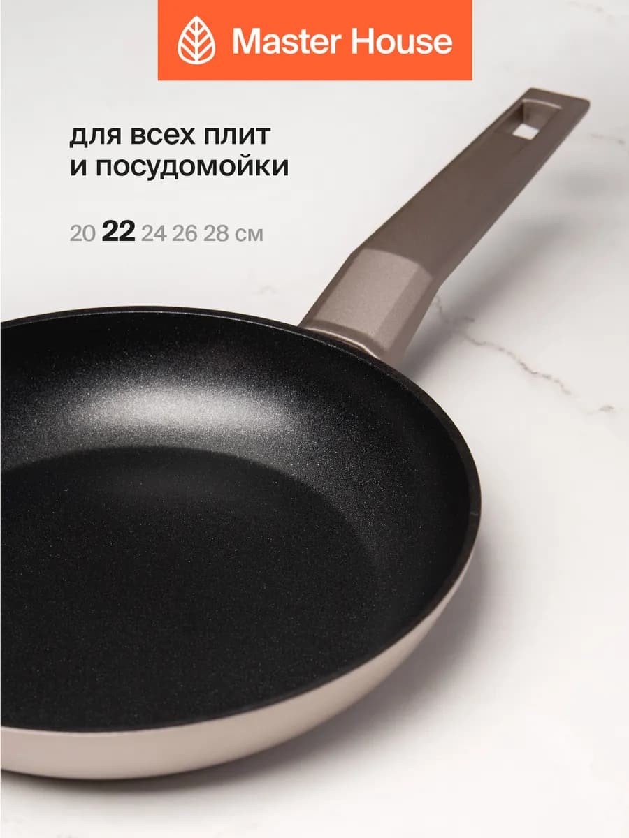 Сковорода индукционная 22 см антипригарная