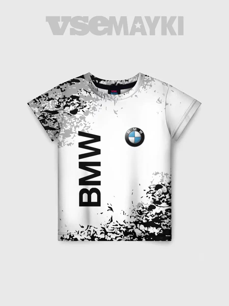 футболка с принтом bmw