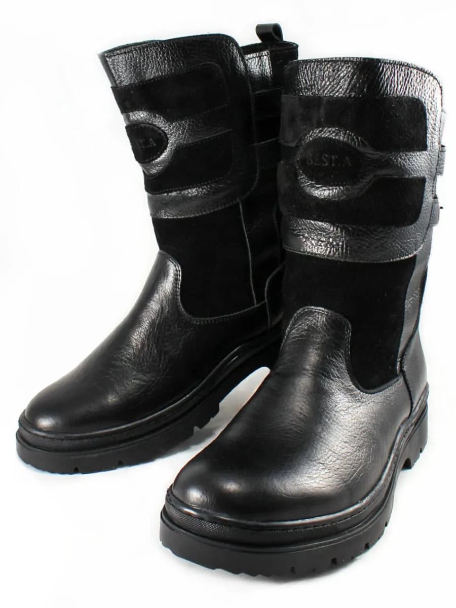 Унты монгольские сапоги кожаные рабочие зимние - фото 1