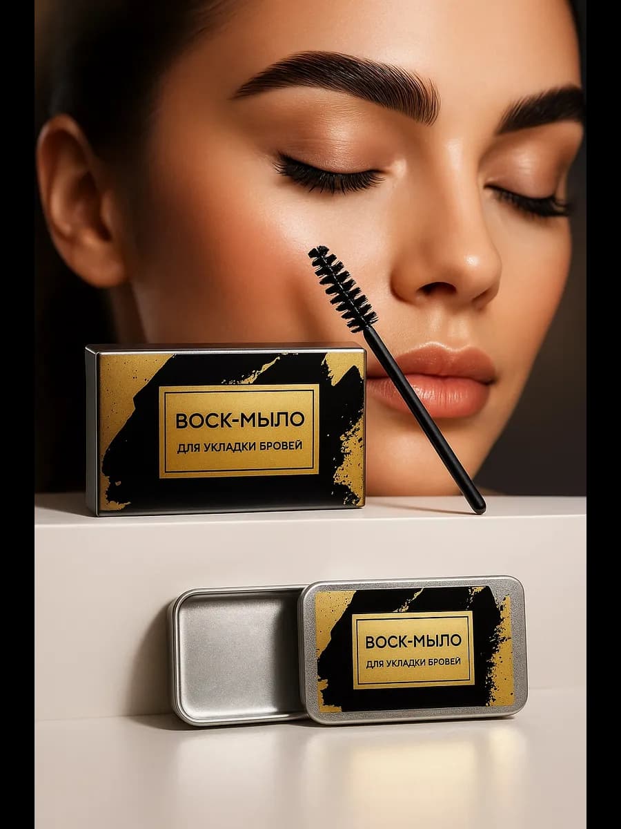 Мыло для бровей фиксирующий с щеточкой
