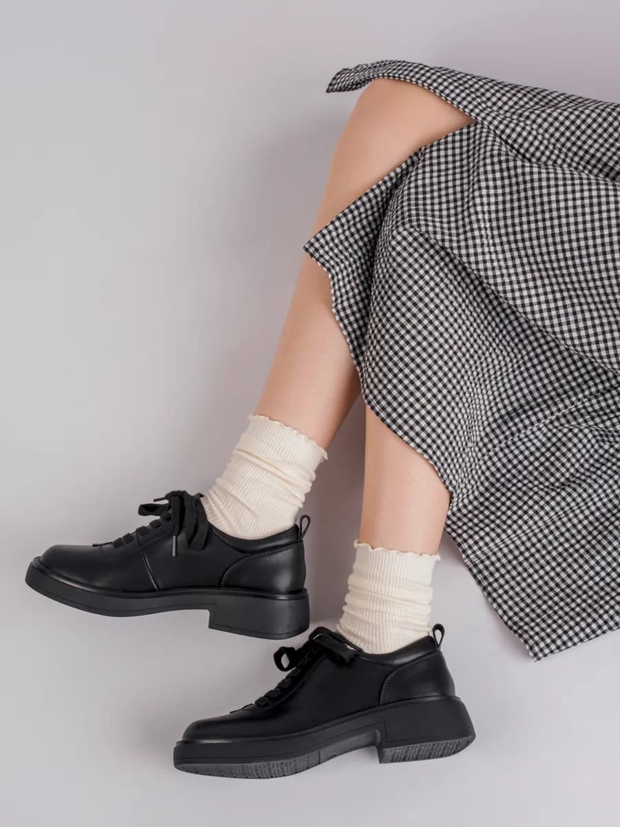 Полуботинки из натуральной кожи демисезонные