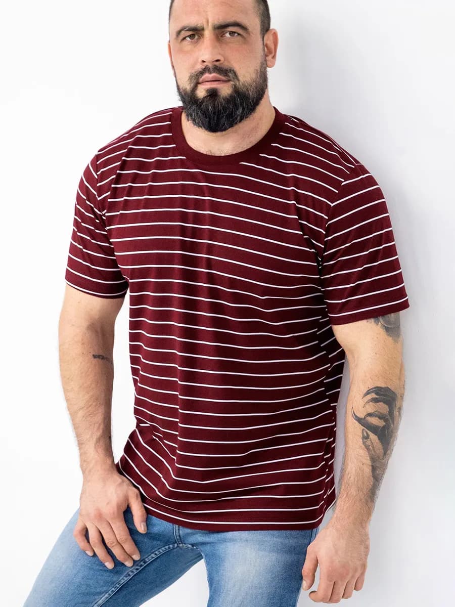 Футболка в полоску большие размеры хлопковая