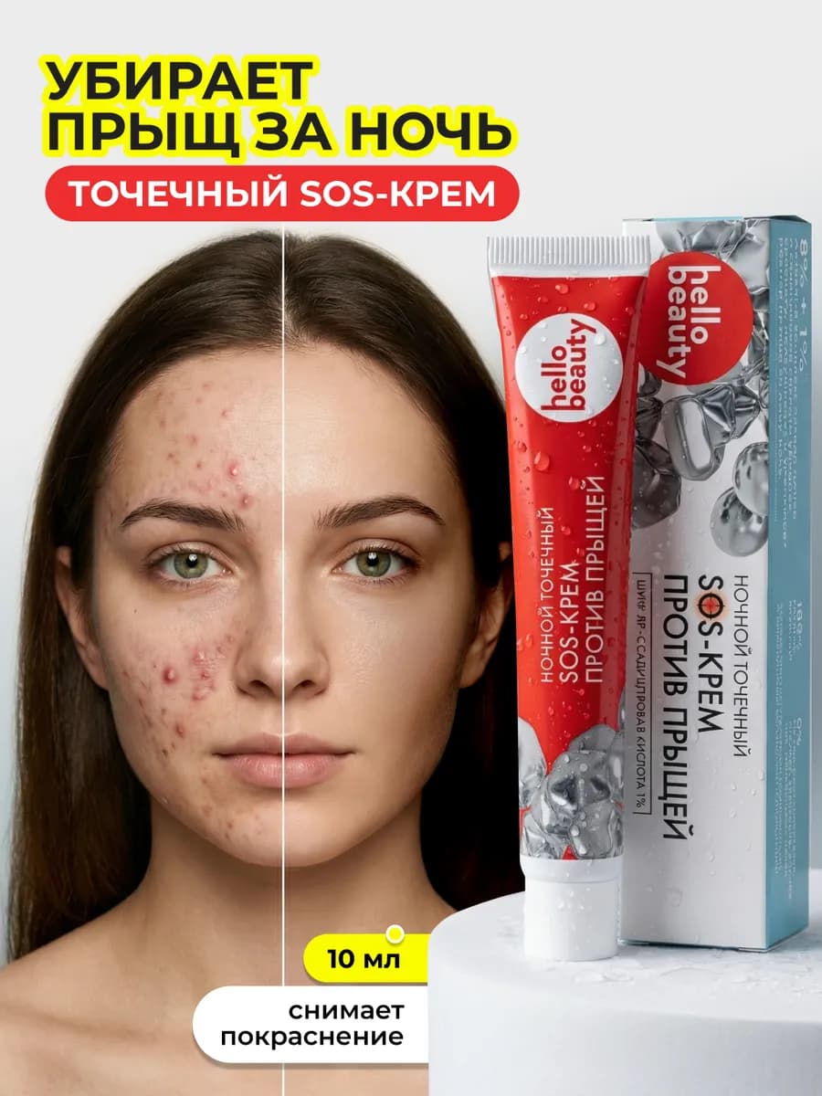 Точечный SOS Крем от прыщей - средство против акне