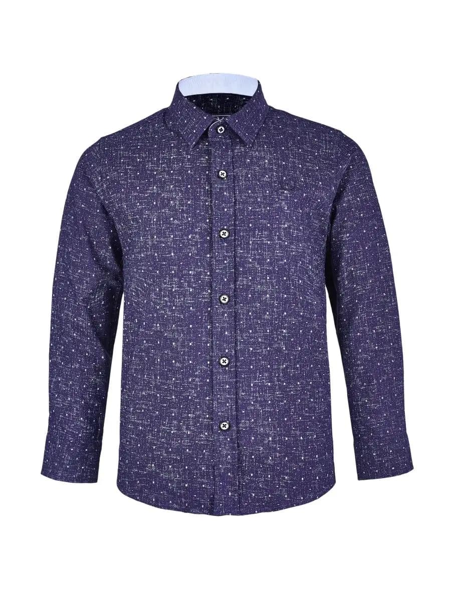 Рубашка школьная с длинным рукавом