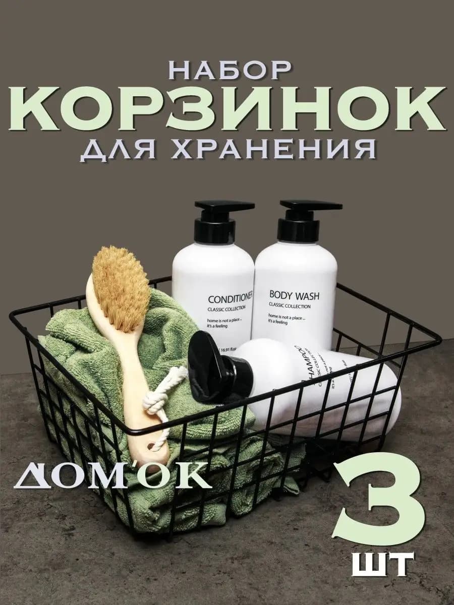 Корзина для хранения металлическая