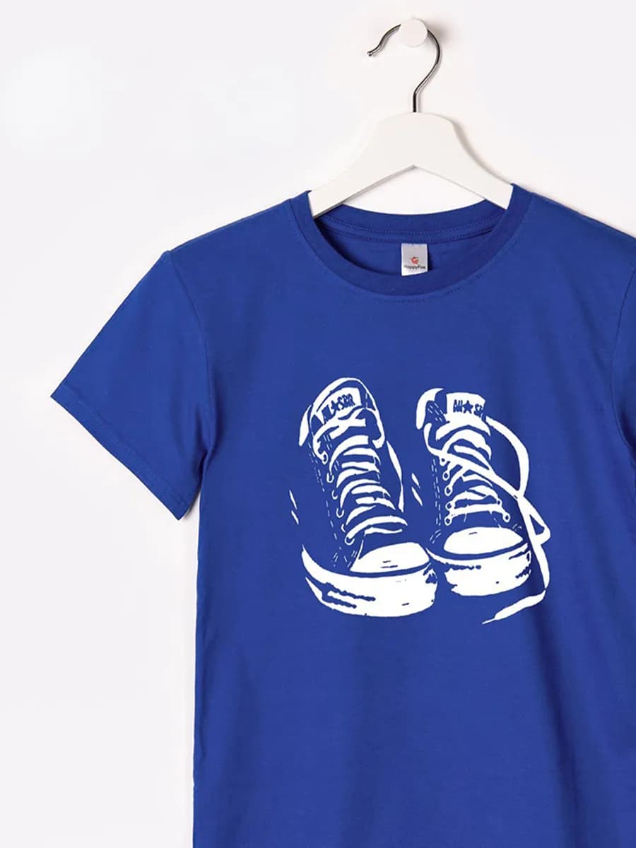 Футболка с принтом детская хлопковая