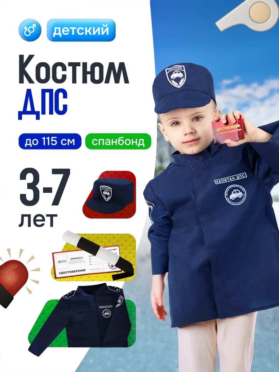 Костюм полицейского детский ДПС