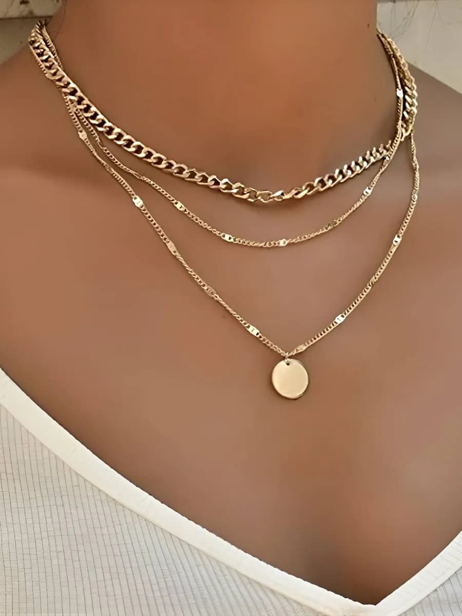 Бижутерия на шею колье с кулоном