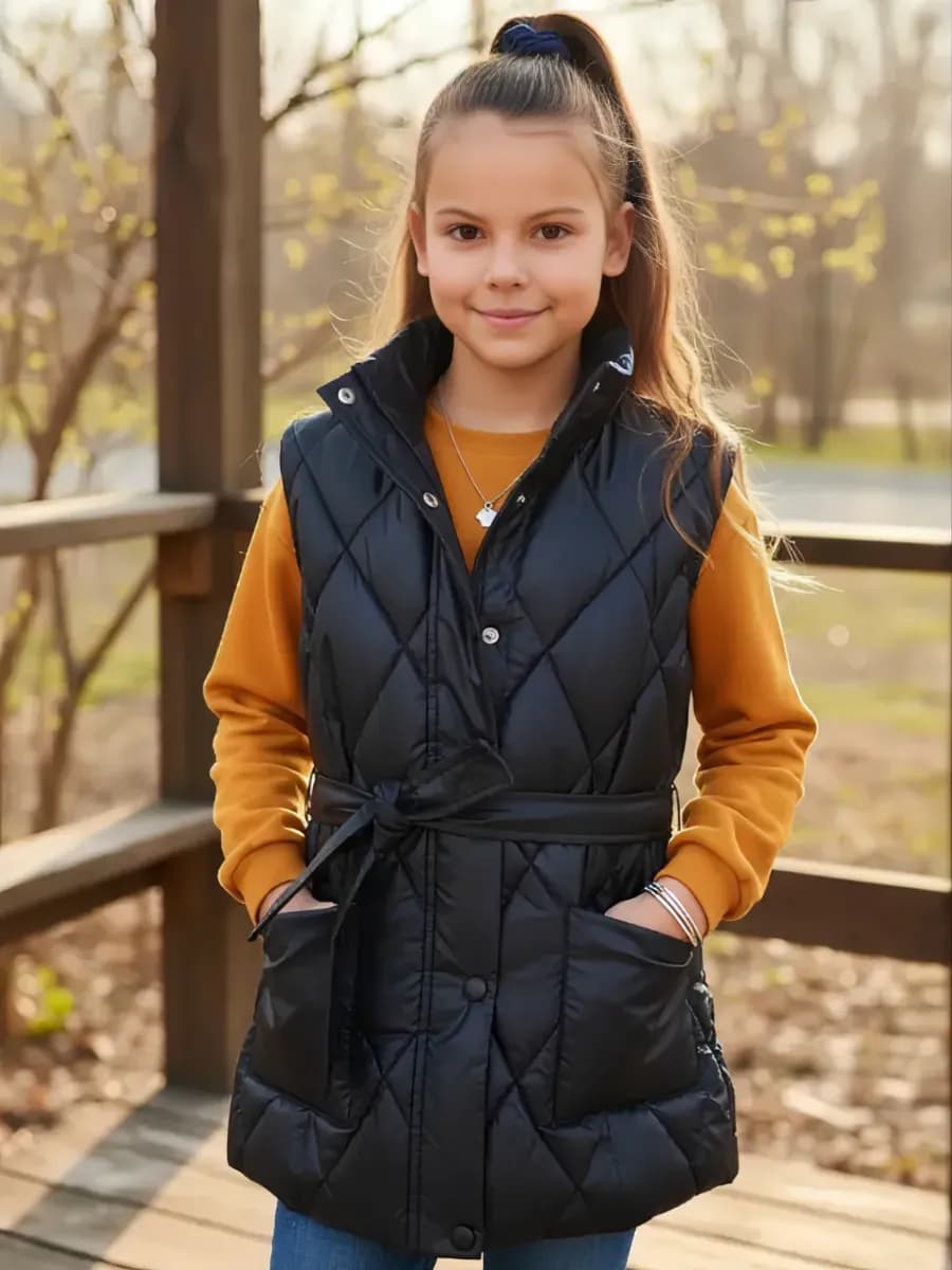 Жилет утеплённый осенний