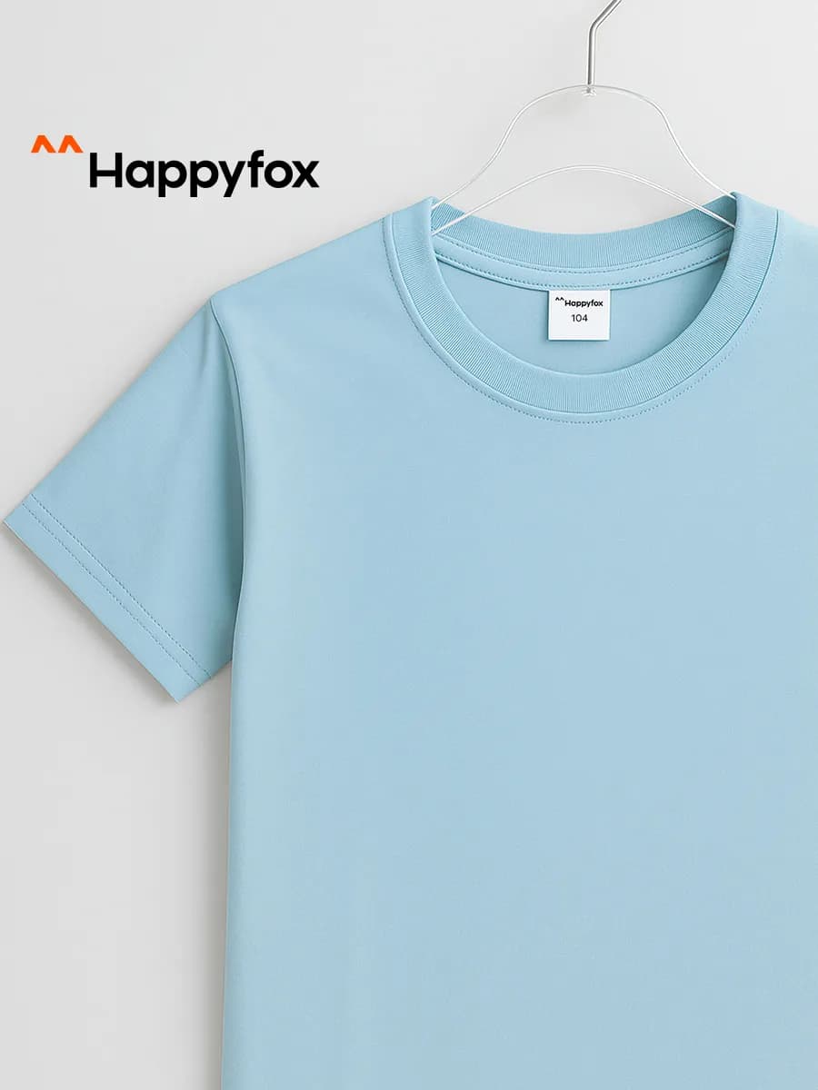 Футболка базовая детская хлопок школьная - фото 1