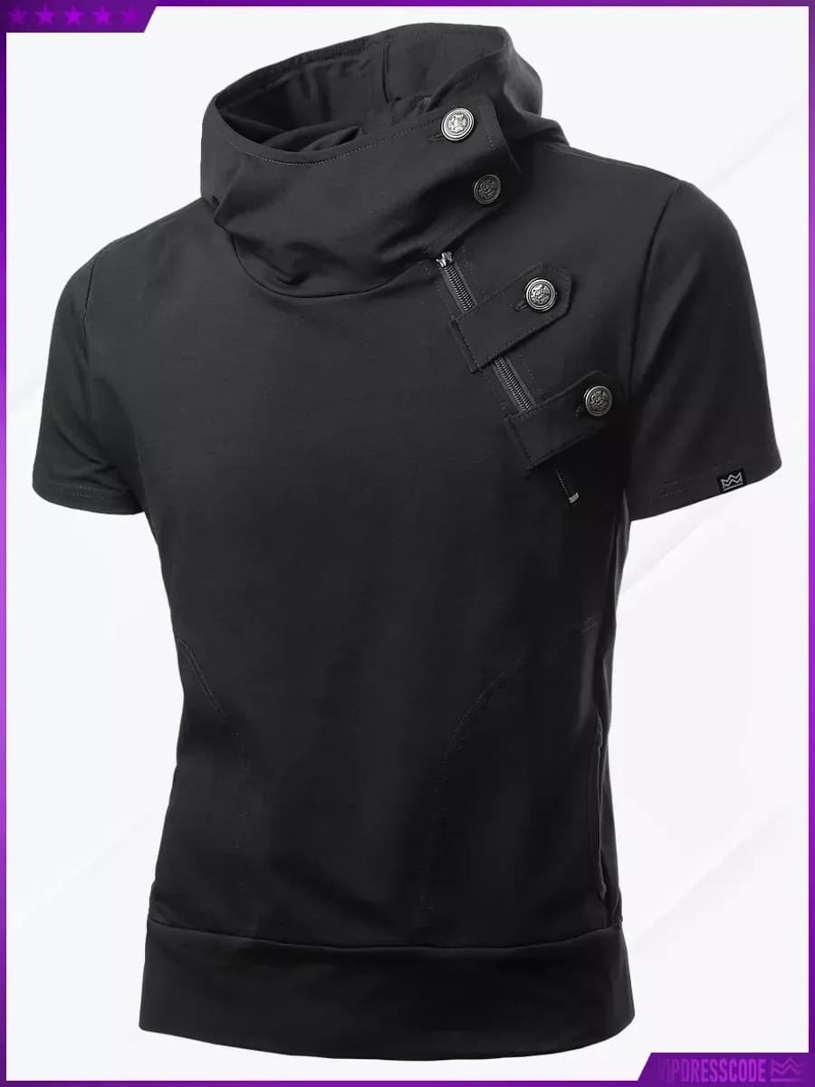 Футболка с капюшоном жилетка спортивная - фото 1