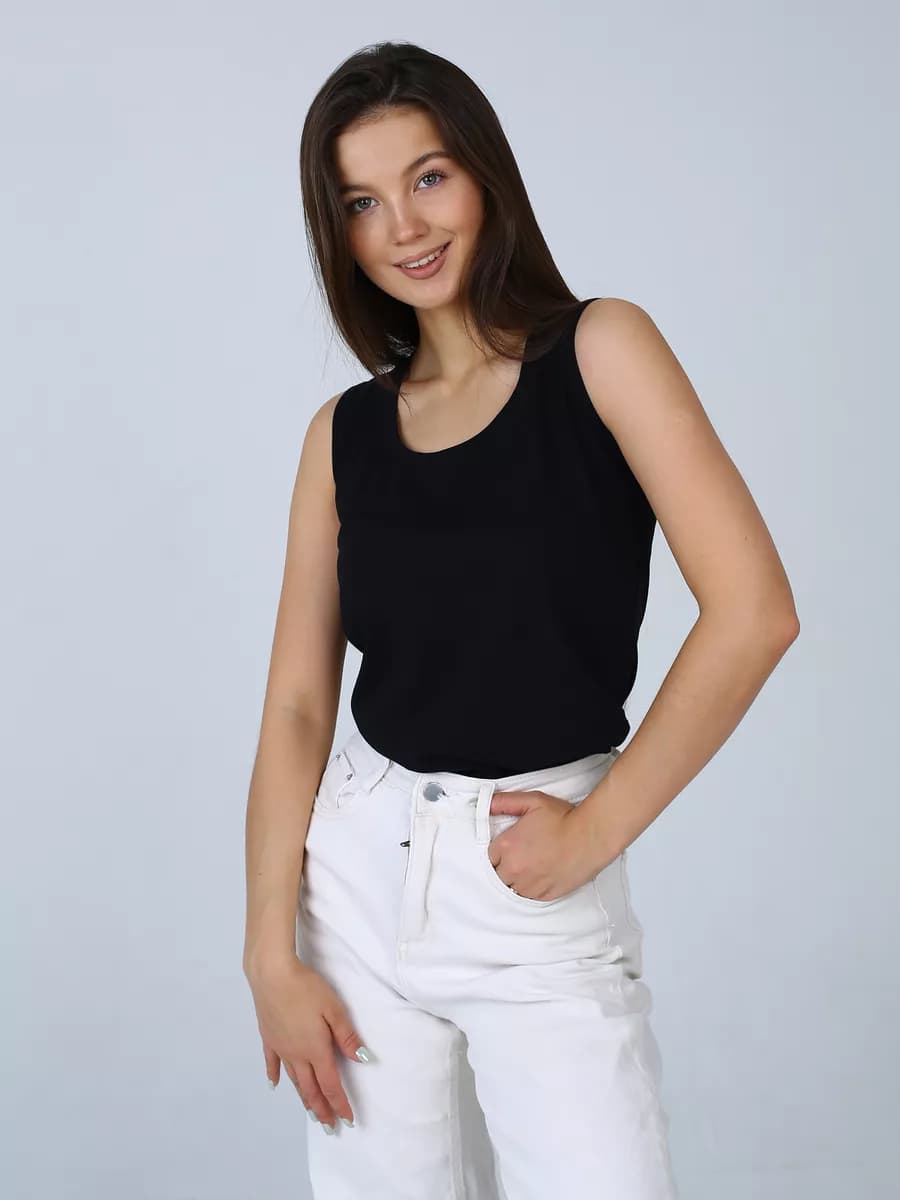 Майка спортивная из хлопка под пиджак