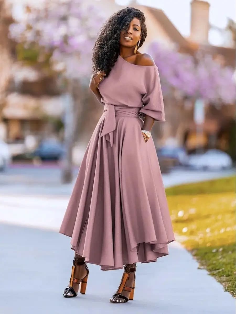 Платье вечернее нарядное больших размеров - фото 1