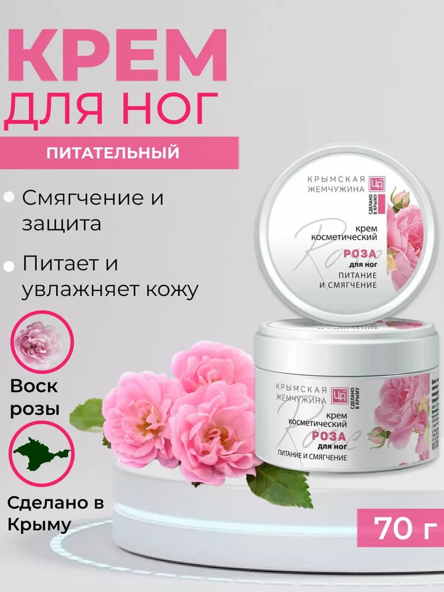 Крем для ног питательный, от трещин, от натоптышей