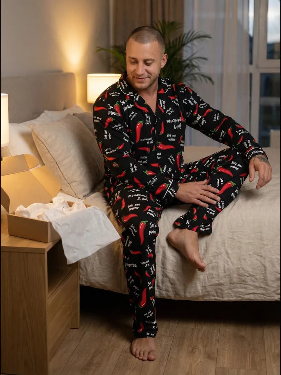 Пижама со штанами и рубашкой Family Look