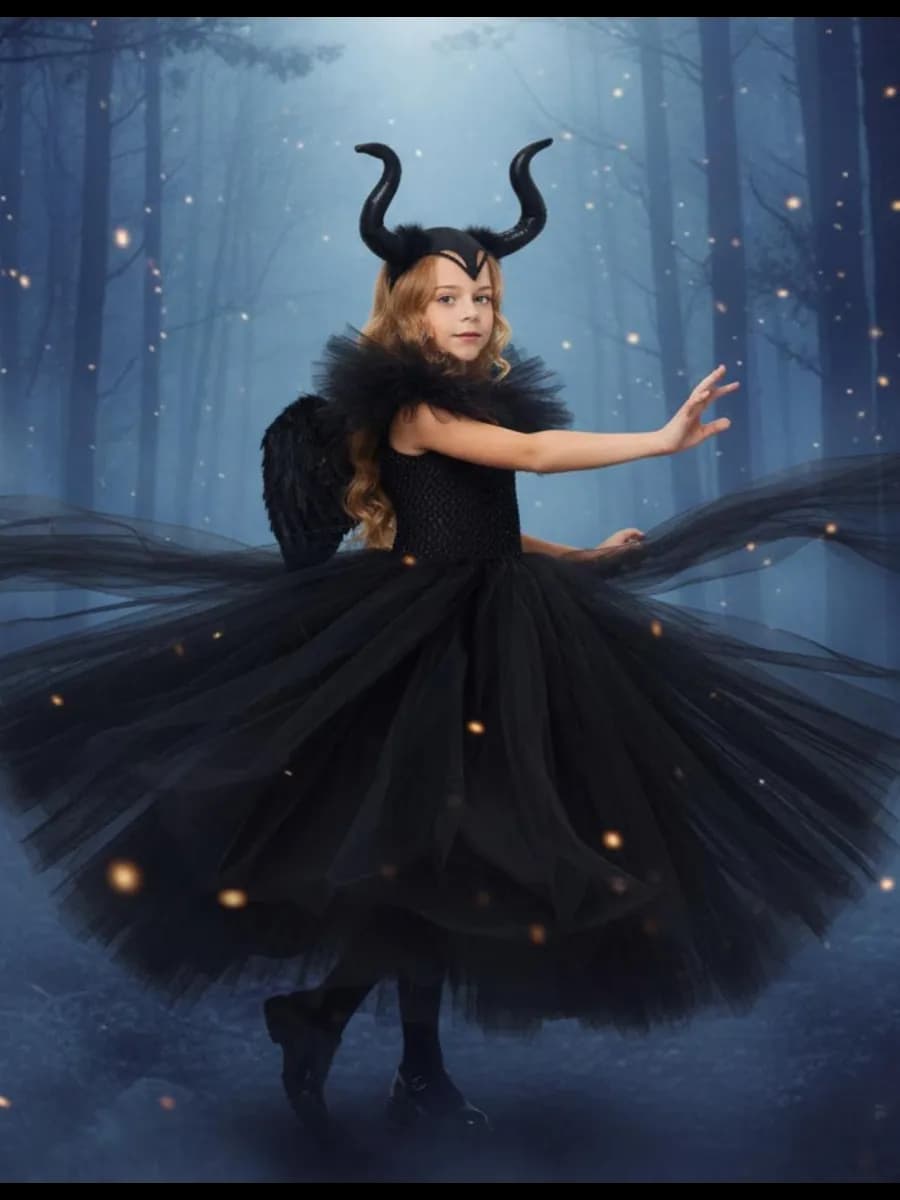 Маскарадный костюм платье Малефисента на Новый год