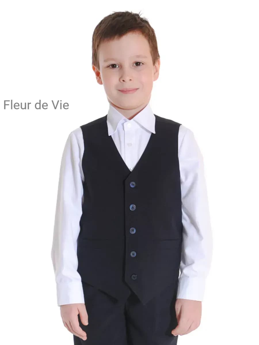 Жилетка школьная костюмная безрукавка