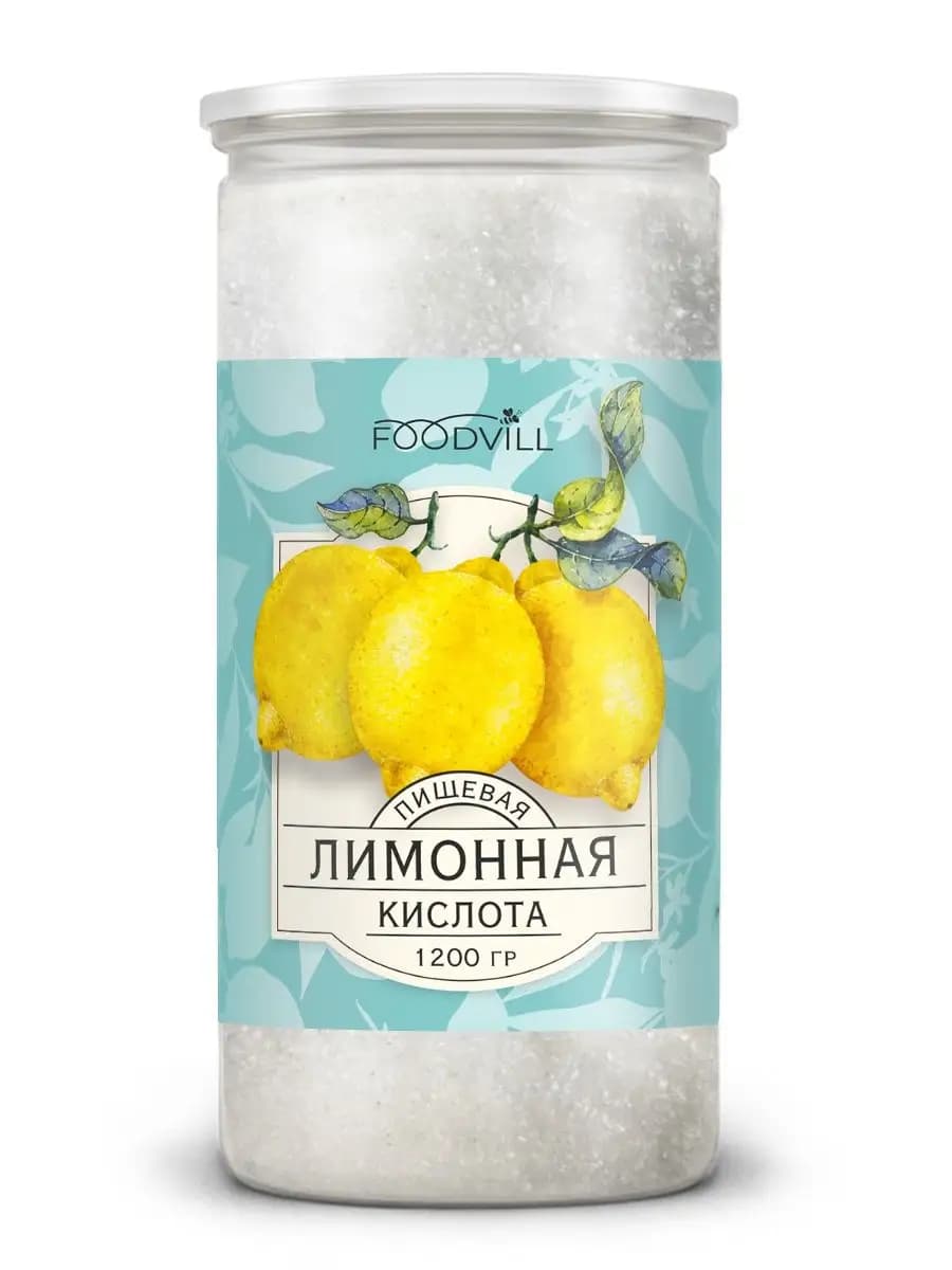 Лимонная Кислота пищевая, 1200гр регулятор кислотности