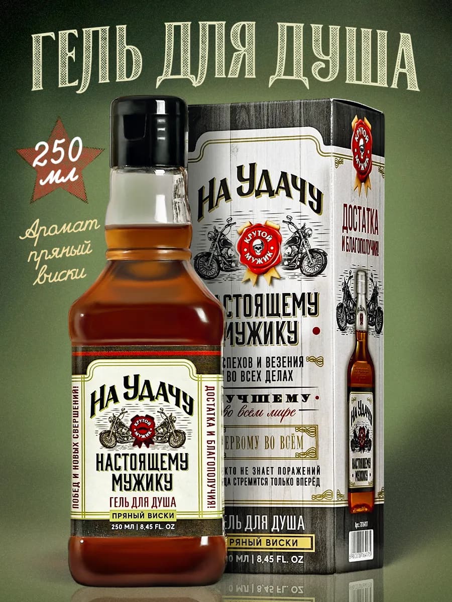 Подарочный гель для душа мужской с приколом 250 мл - фото 1