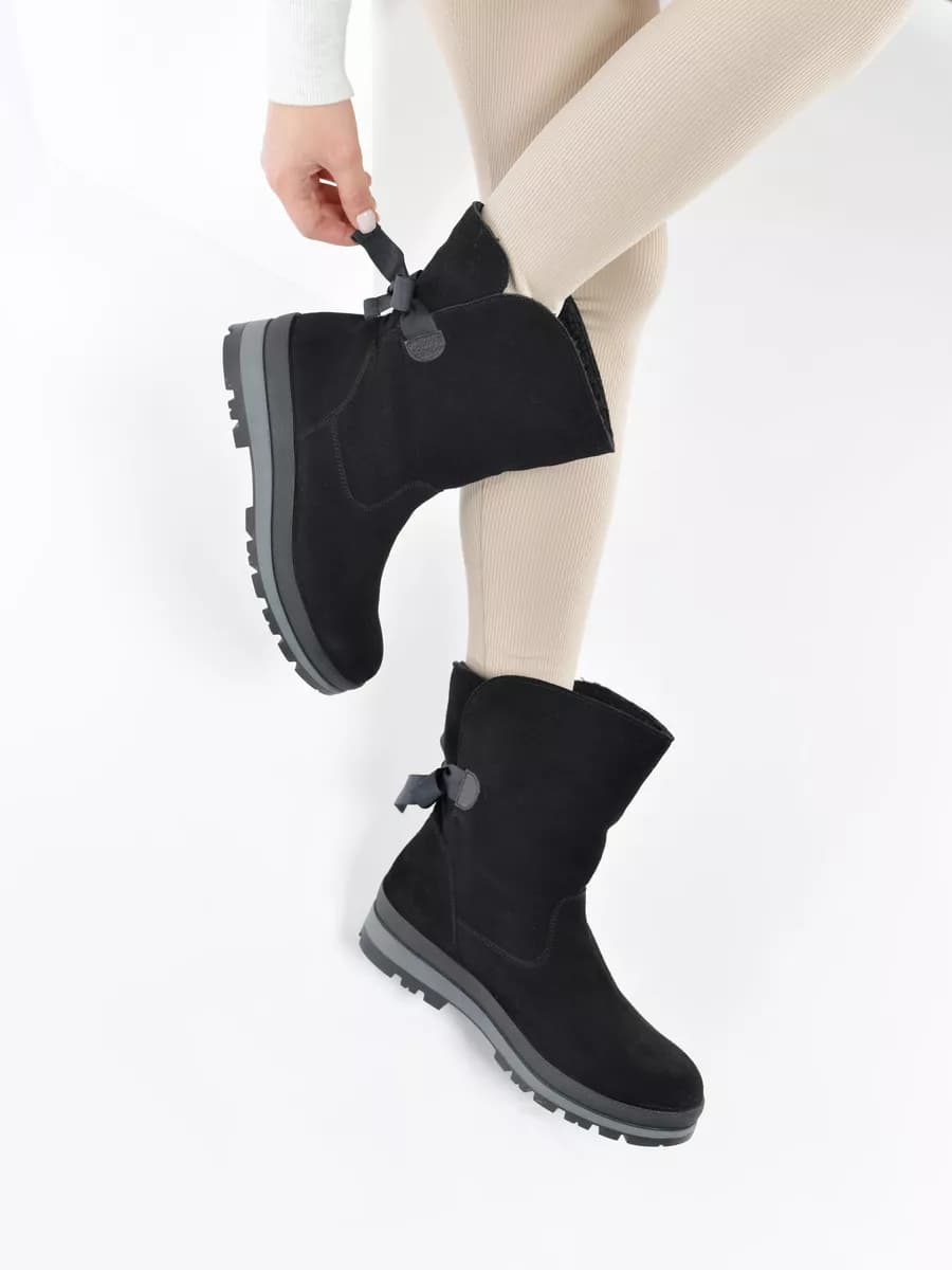 Полусапожки зимние натуральный велюр