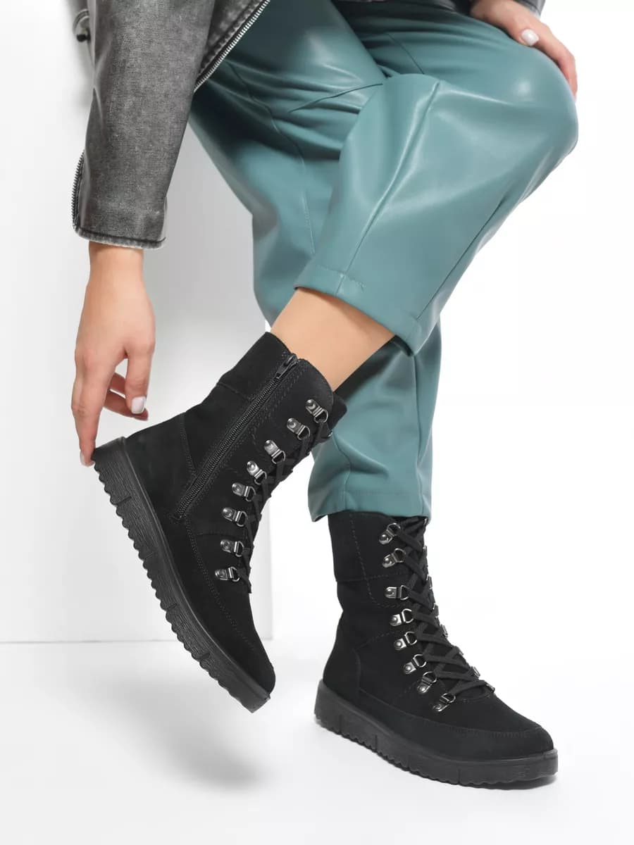 Ботинки зимние натуральный велюр