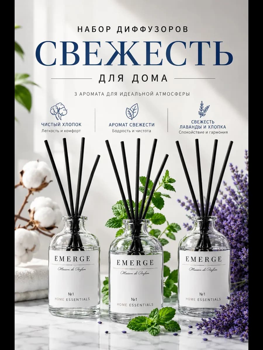 Диффузор для дома с палочками набор