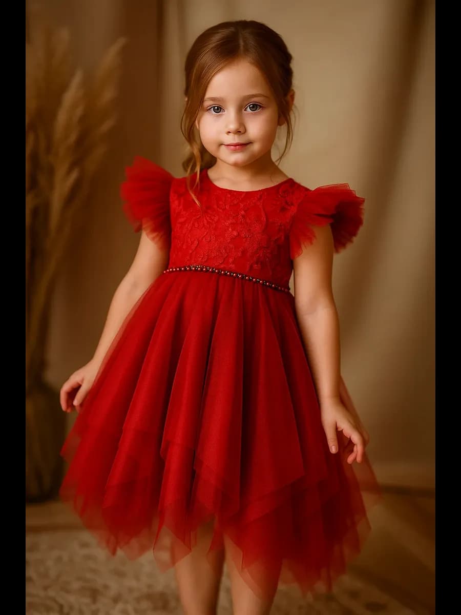 Нарядное платье с пышной юбкой