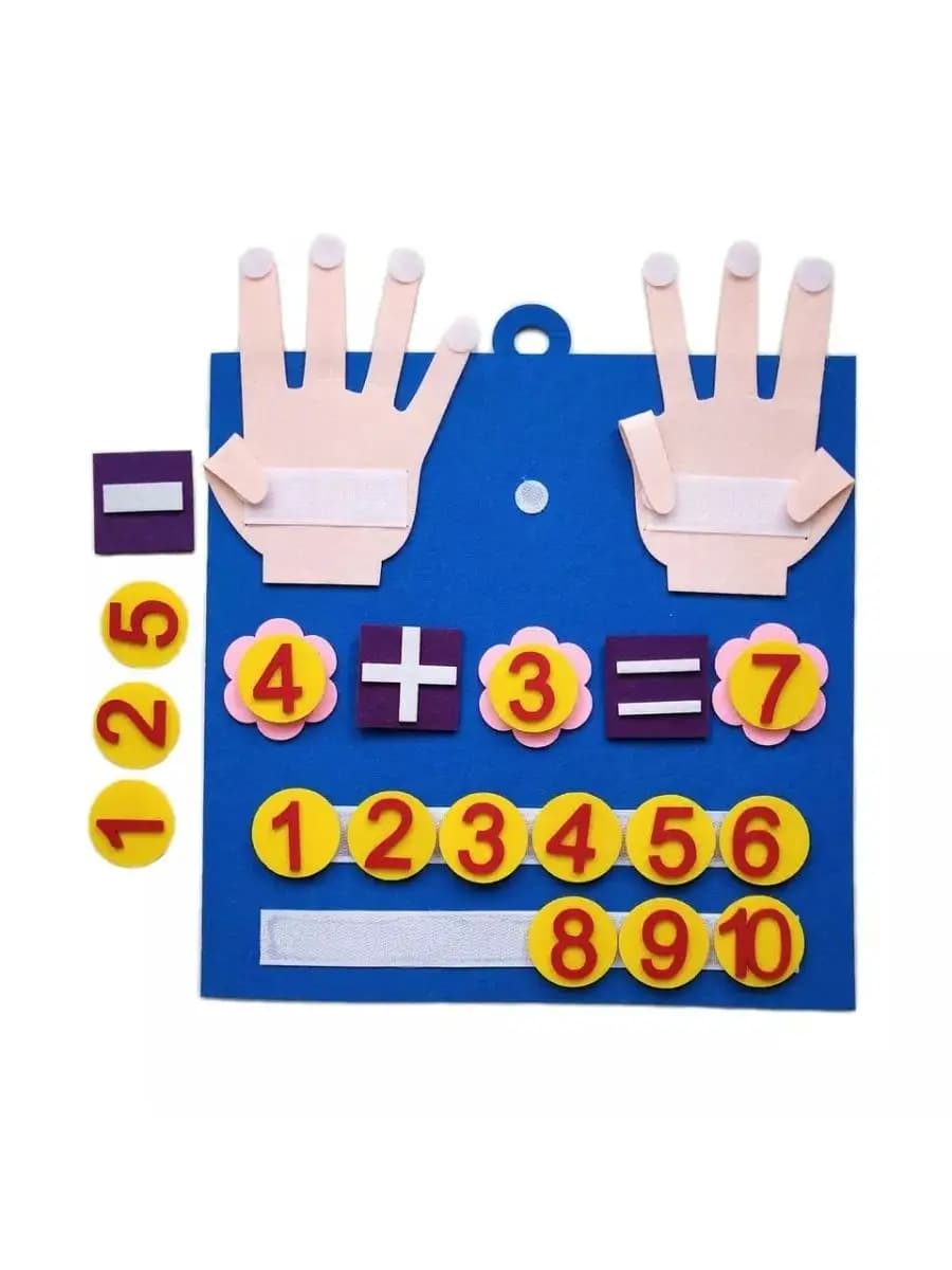 Развивающая игрушка на липучках