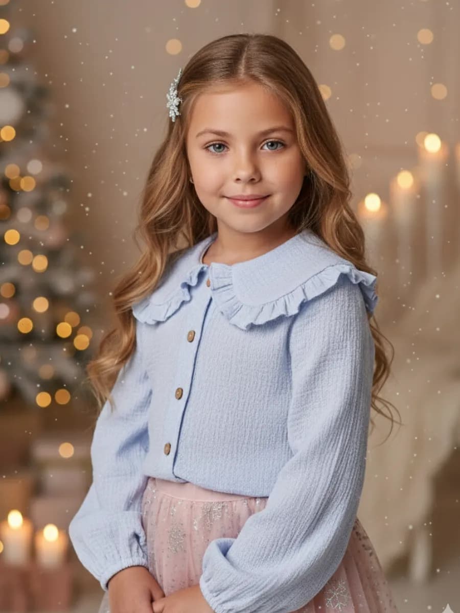 Школьная блузка нарядная - фото 1