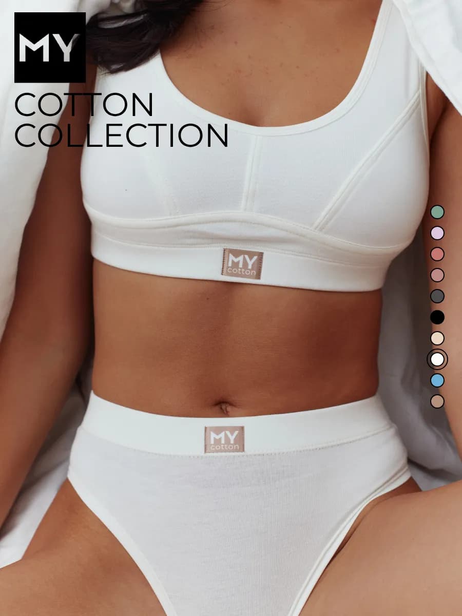 Топ бра из хлопка бюстгальтер без чашек