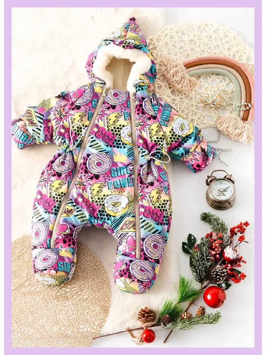 Зимний комбинезон для новорожденных