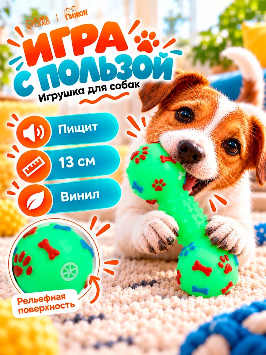 Игрушка пищалка для собак