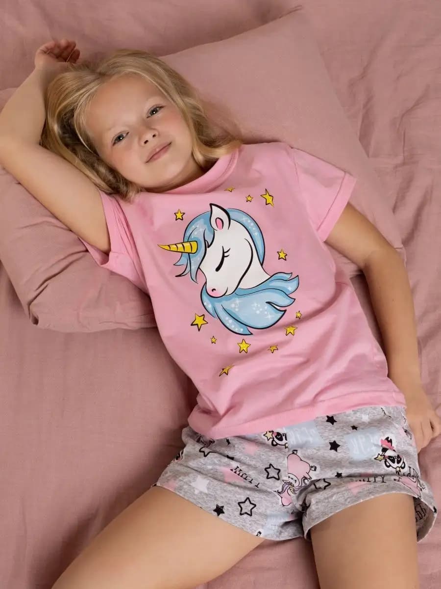 Пижама детская с шортами - фото 1